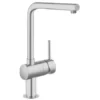 Смеситель для кухонной мойки GROHE Minta с поворотным L-изливом, суперсталь (31375DC0)