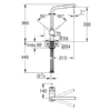 Смеситель для кухонной мойки GROHE Minta с поворотным L-изливом, суперсталь (31375DC0) — изображение 2